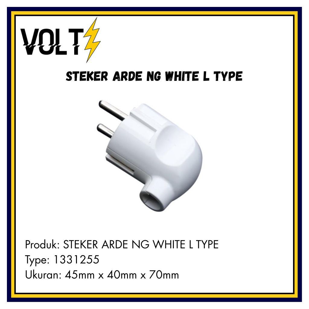 COLOKAN BROCO STEKER ARDE NG WHITE L TYPE 1331255
