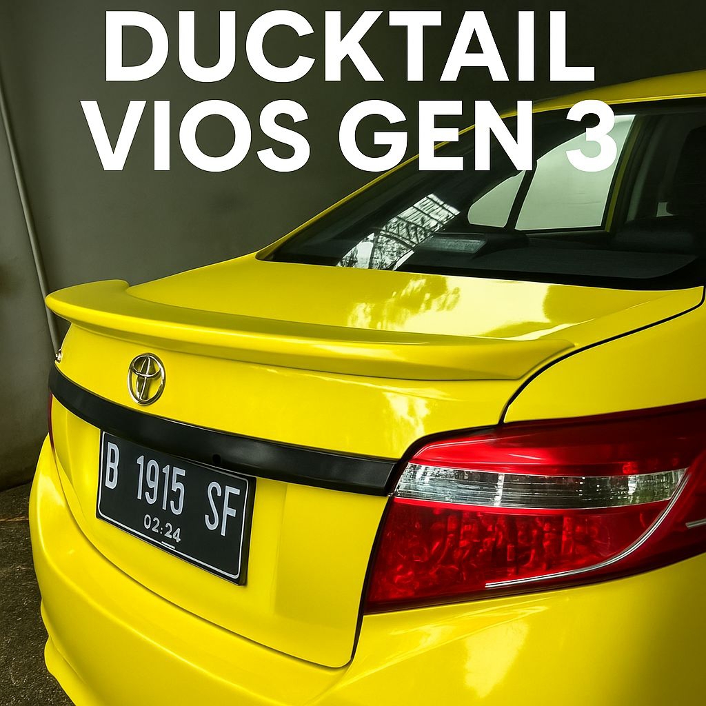 Ducktail Spoiler Belakang Toyota Vios Gen 3 2013–2018