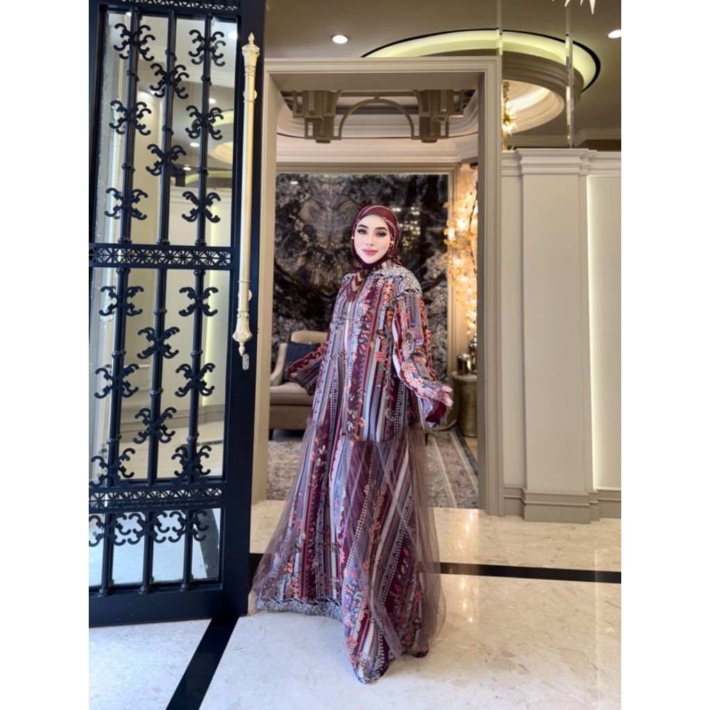 NEW COLLECTION-SHELLASAUKIA-Dress etnik rompi tile