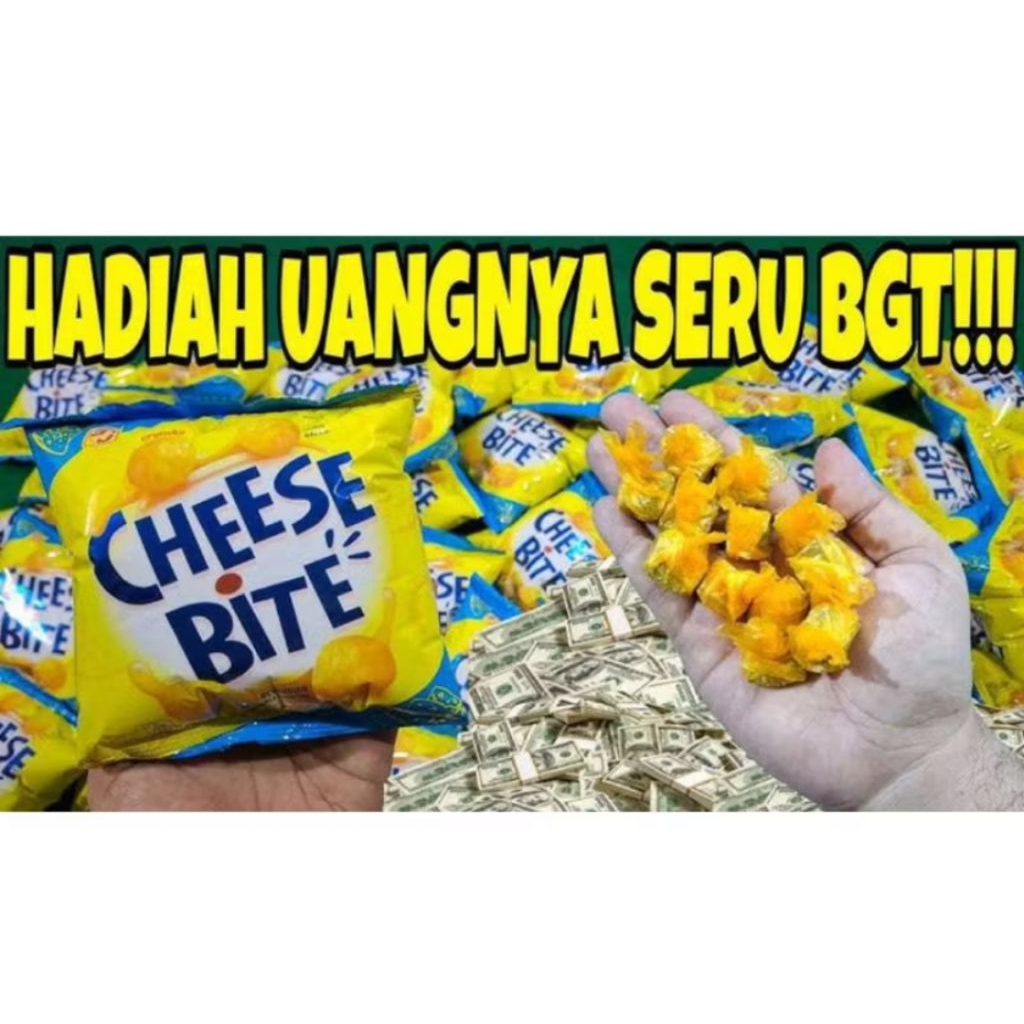 

CIKI CHEESE BITE BERHADIAH UANG 1RENCENG ISI 10PCS