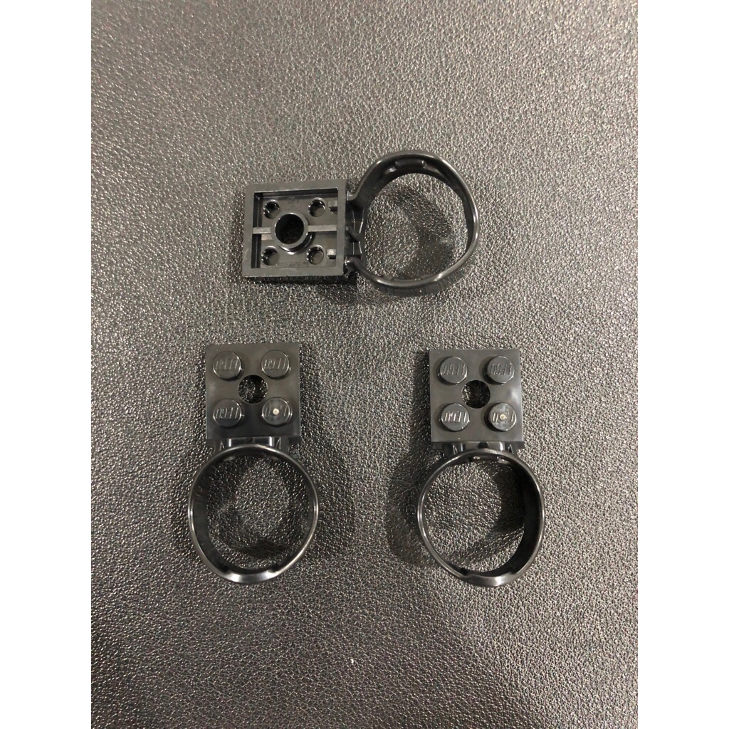 Lego Parts - 3204 - Black, Plate Modified 2 x 2 with Ball Holder