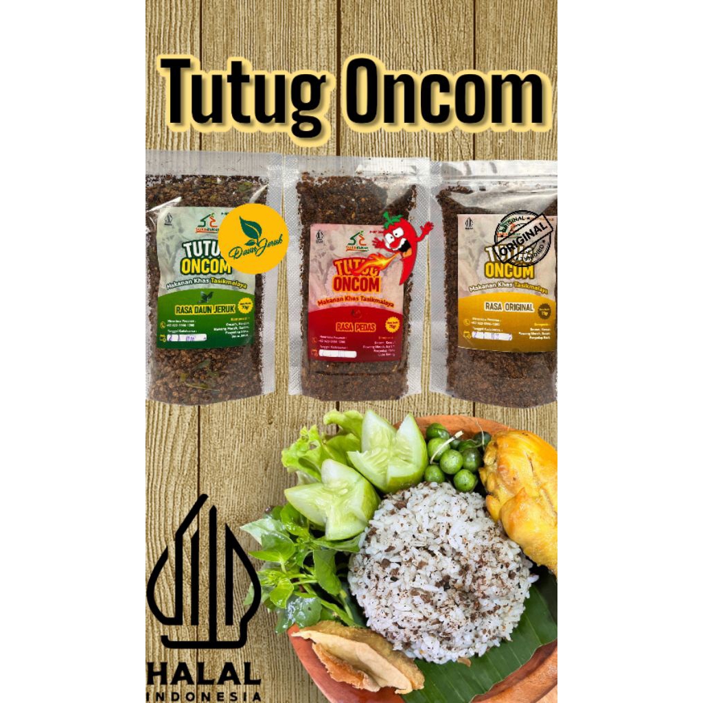 

Tutug oncom Instan - Original - Pedas - Daun jeruk - Makanan Khas Tasikmalaya - Bumbu Tabur To siap saji