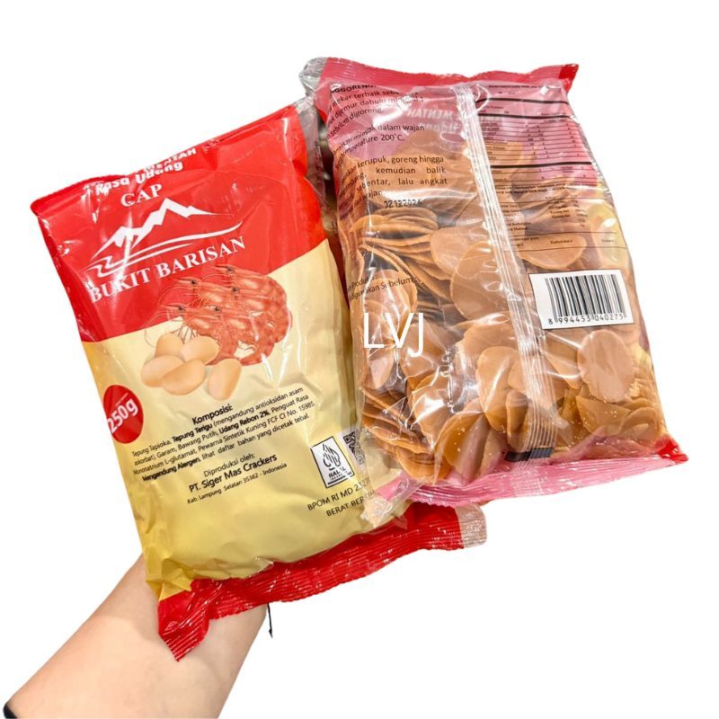 

Kerupuk Mentah Rasa Udang Cap Bukit Barisan Berat 250 gr