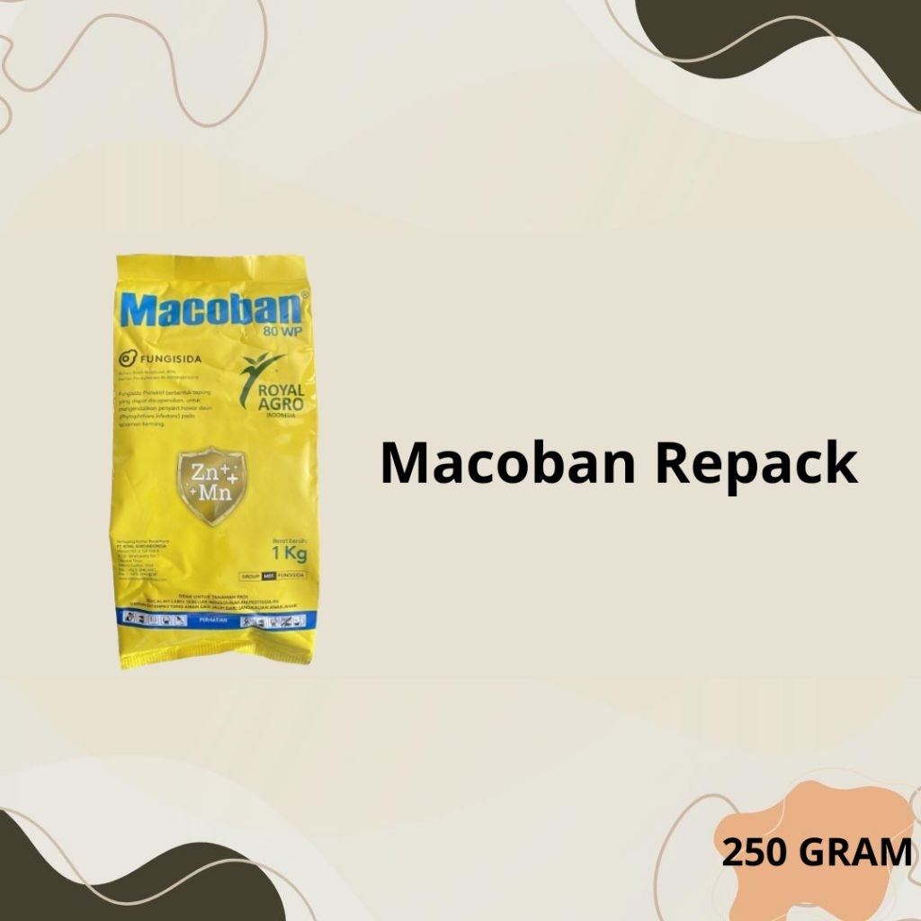 Fungisida Macoban 80 wp 250 gram repack