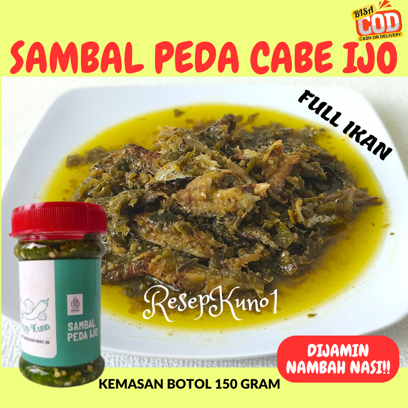 

Sambal Sambel Ikan Asin Peda Cabe Ijo Hijau Pedas 150 Gram Resep Kuno