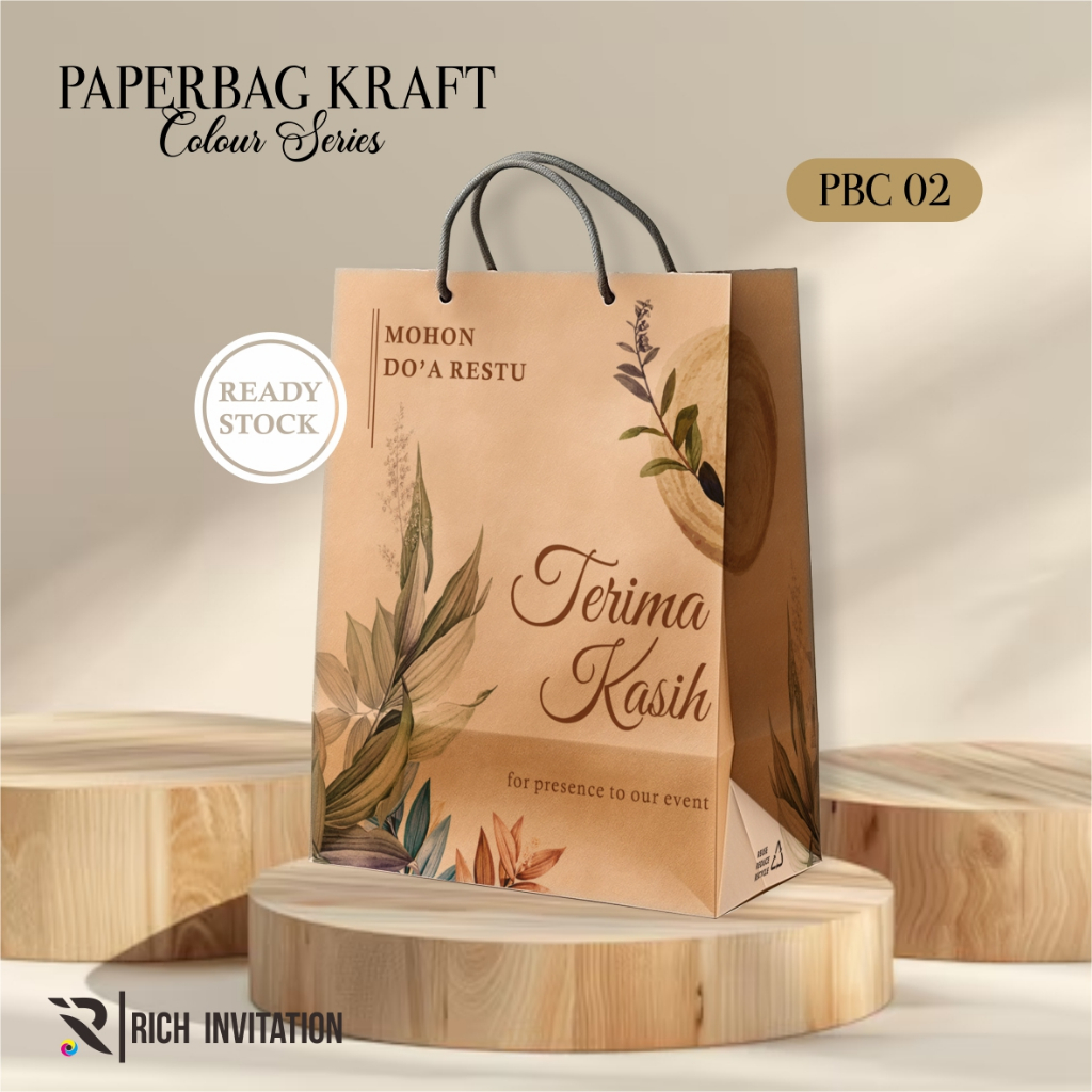 

TAS HAJATAN / PAPER BAG MOTIF READY STOCK - TAS SOUVENIR PERNIKAHAN BAHAN KRAFT - READY STOCK ECER