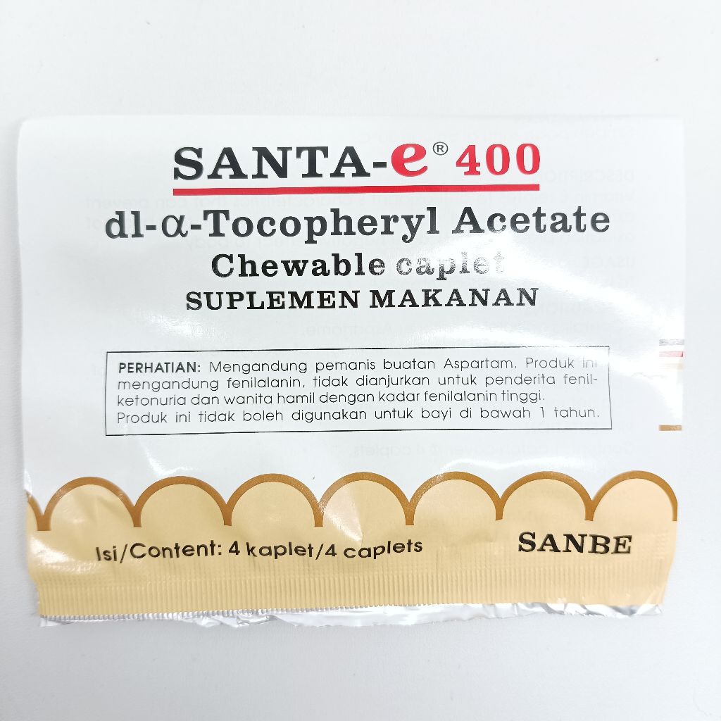 SANTA-E 400 TABLET / SANTA E / VITAMIN E 400 IU / SUPLEMEN KESEHATAN KULIT