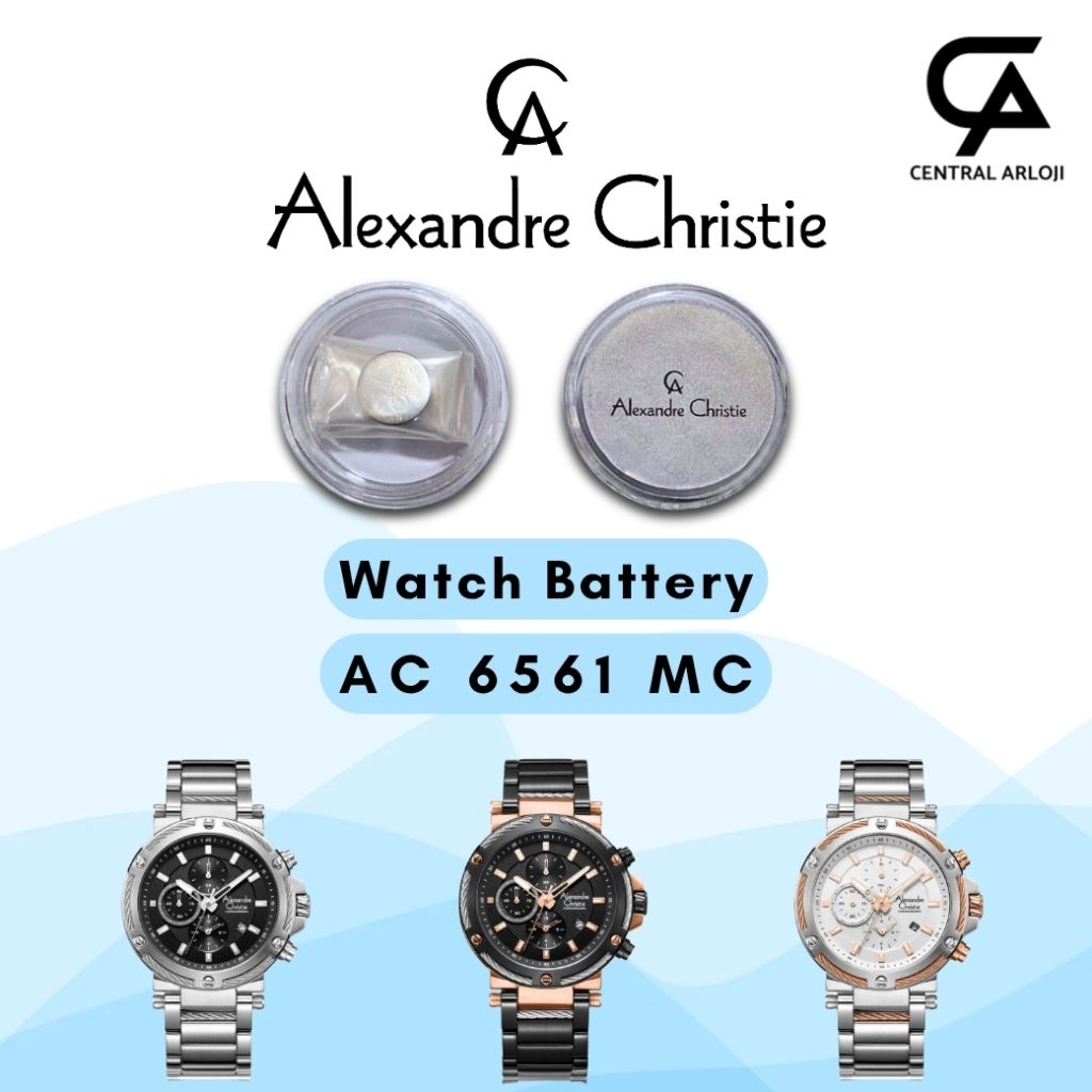 Baterai Jam Tangan Alexandre Christie 6561 MC Original