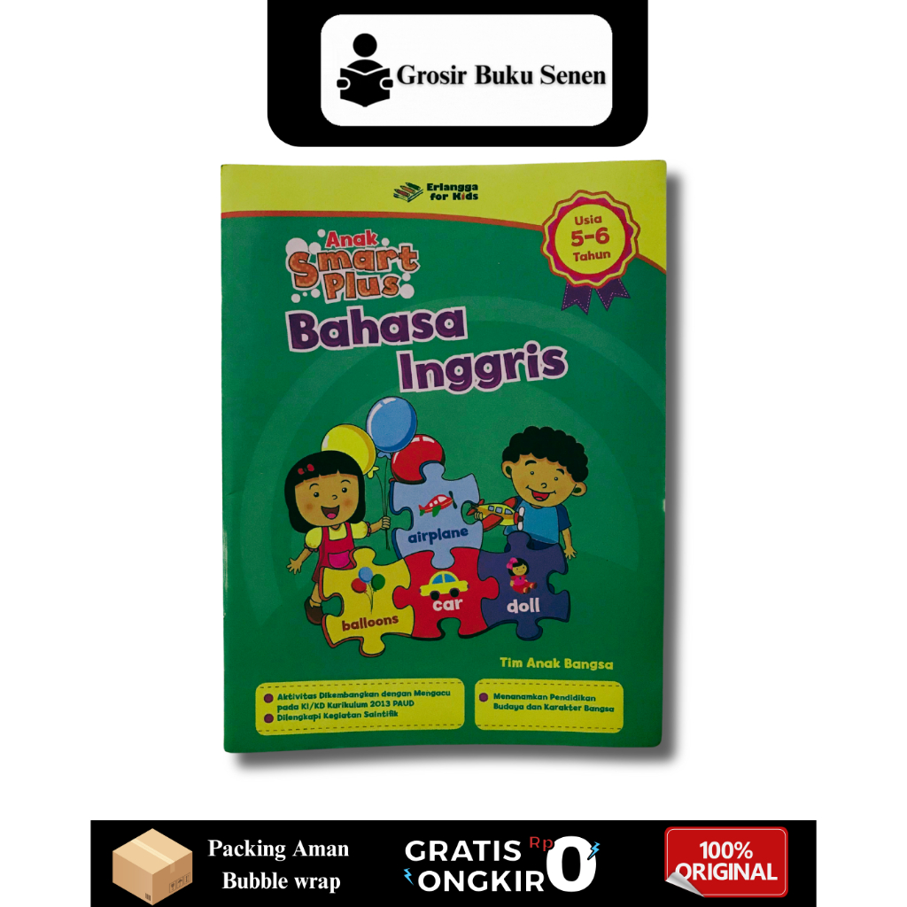 BUNDLING BUKU ANAK SMART PLUS BAHASA INGGRIS - TIM ANAK BANGSA - ERLANGGA FOR KIDS