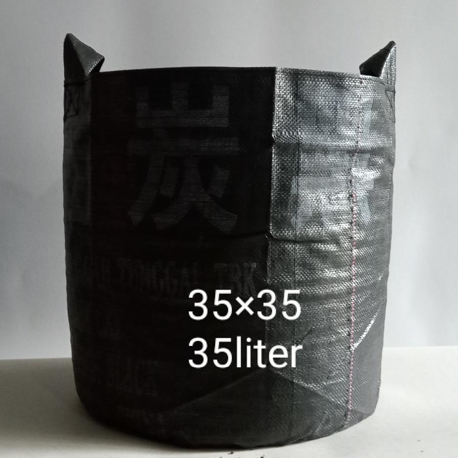 planter bag 35 liter silinder ( bulat ) murah tebal awet