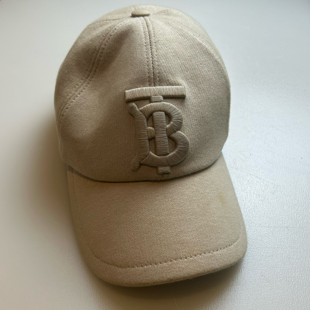 Topi Baseball Pria Burberry TB Monogram Baseball Hat Preloved