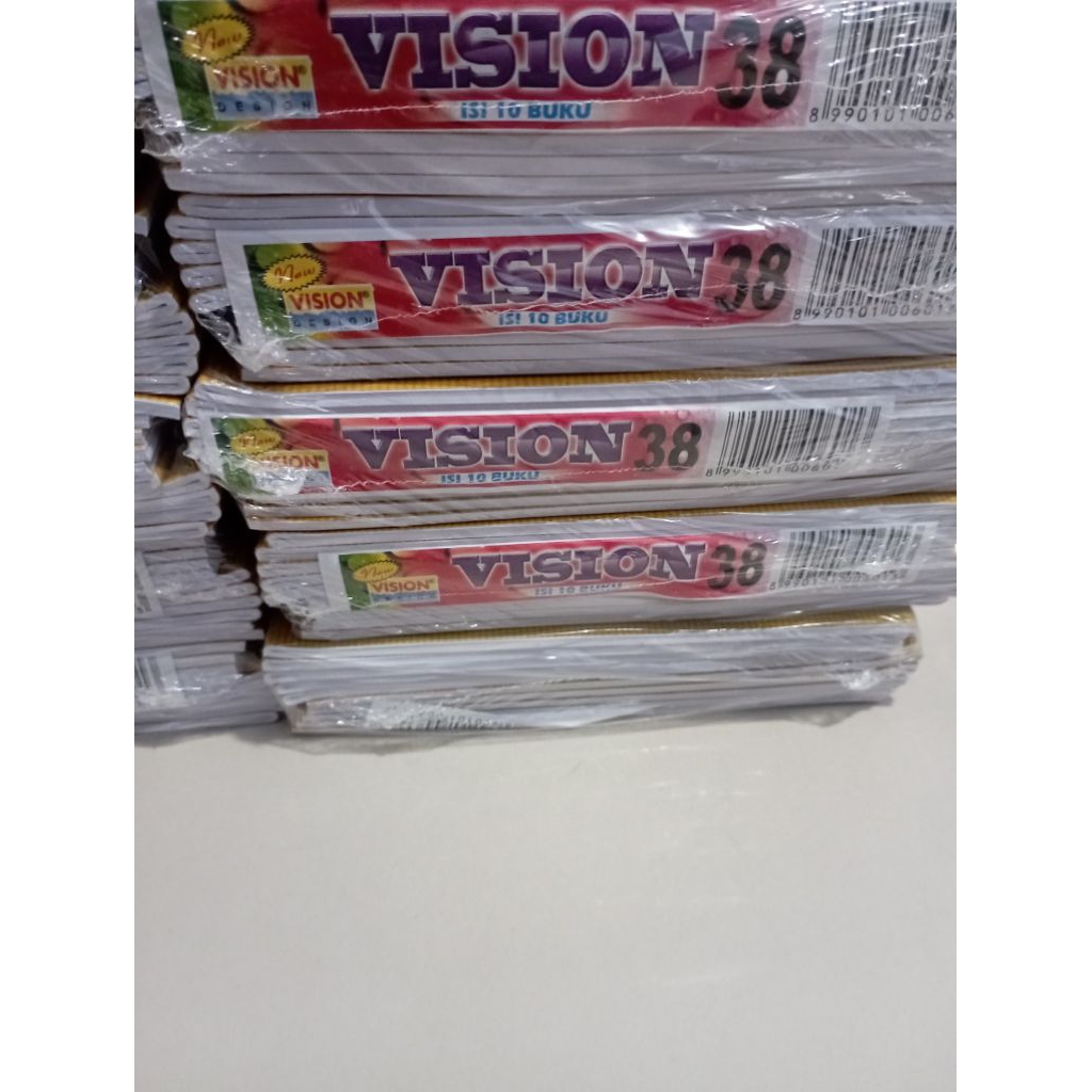 

Buku Tulis Vision 38 lembar 1 pak(10buku) Buku Vision 1 pack
