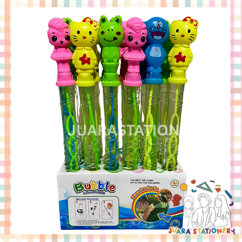(2024) JUARASTATIONERY Stick Bubble Jumbo 36 cm / Mainan Gelembung Sabun Balon Tiup