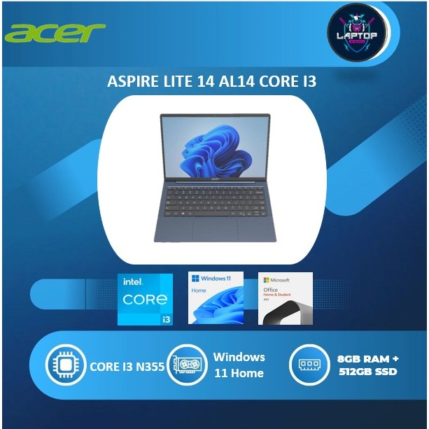 ACER ASPIRE LITE 14 AL14 CORE I3 N355