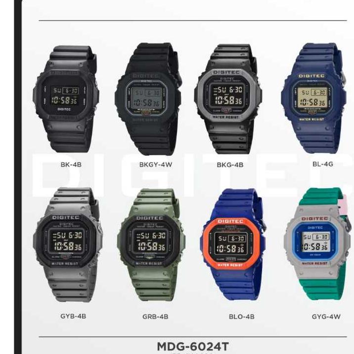 Digitec DG 6024T/6024/2024 Jam Tangan Pria Digital-Original Digitec 6024