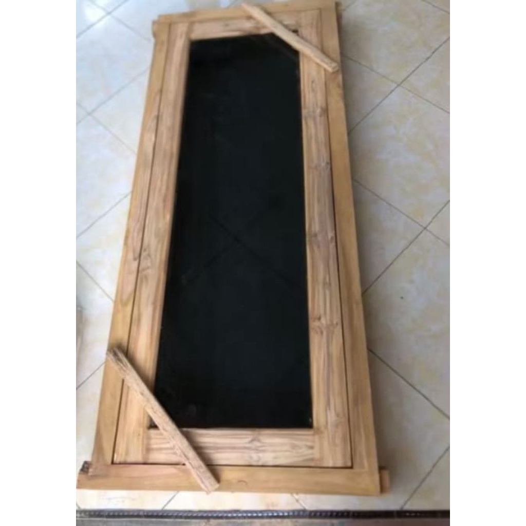 kusen, daun jendala+kaca kayu jati