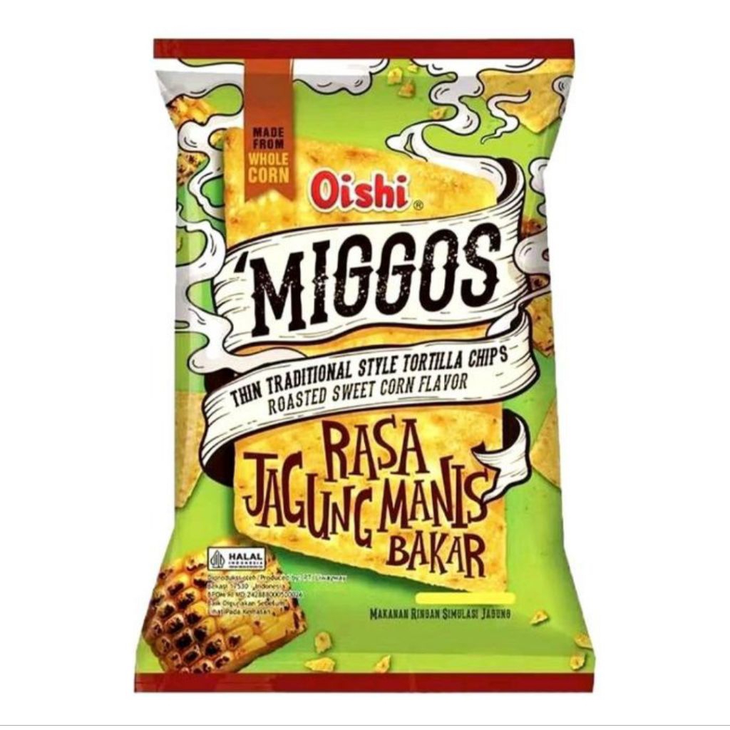 

Oishi Miggos Jagung Manis 140gr - Snack dari Jagung