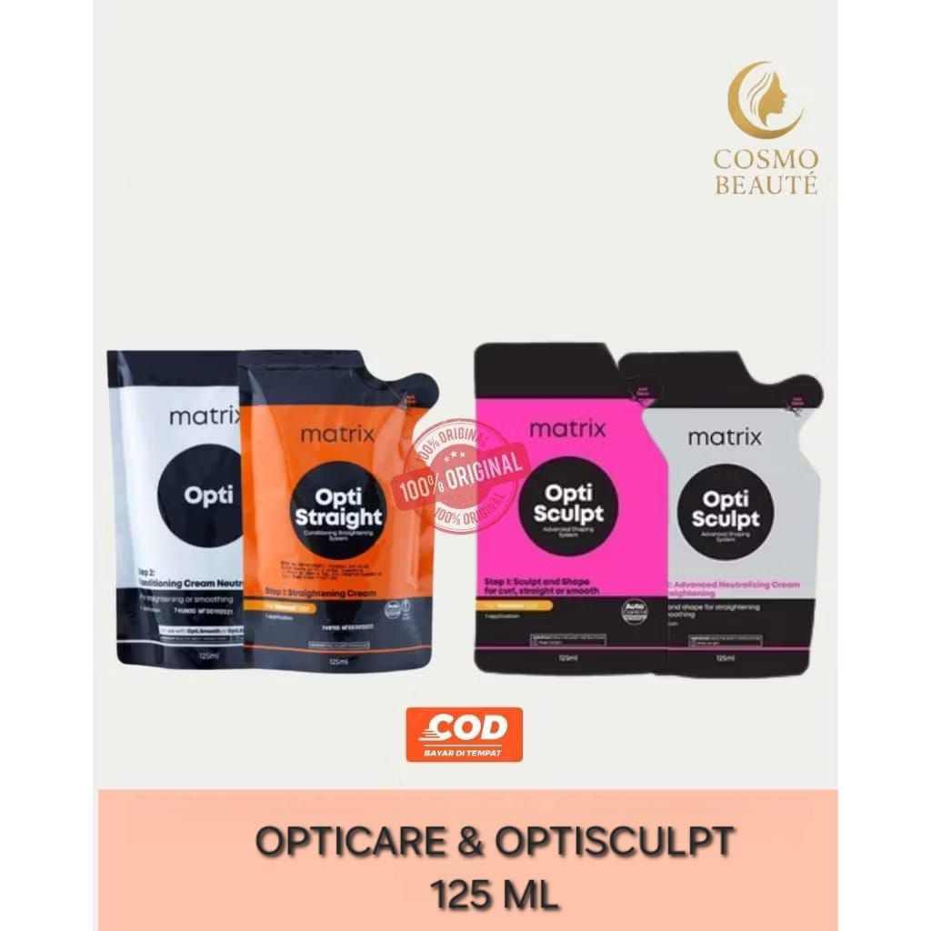 Matrix Opti straight Opti sculpt Mini | Pelurus Rambut smoothing Bonding 125 ml x 2 step