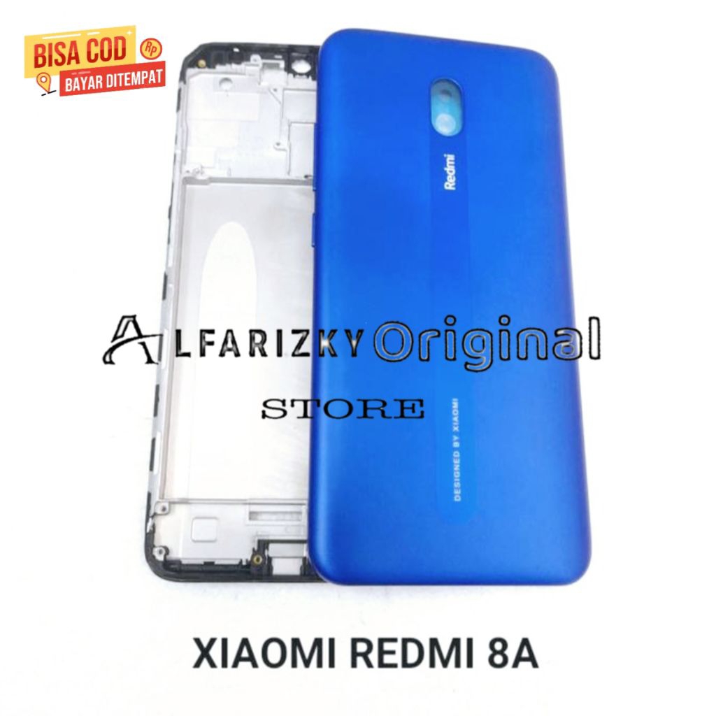 Casing Fullset Xiaomi Redmi 8A Backdoor + Middle Frame Lcd Kesing Housing Fulset