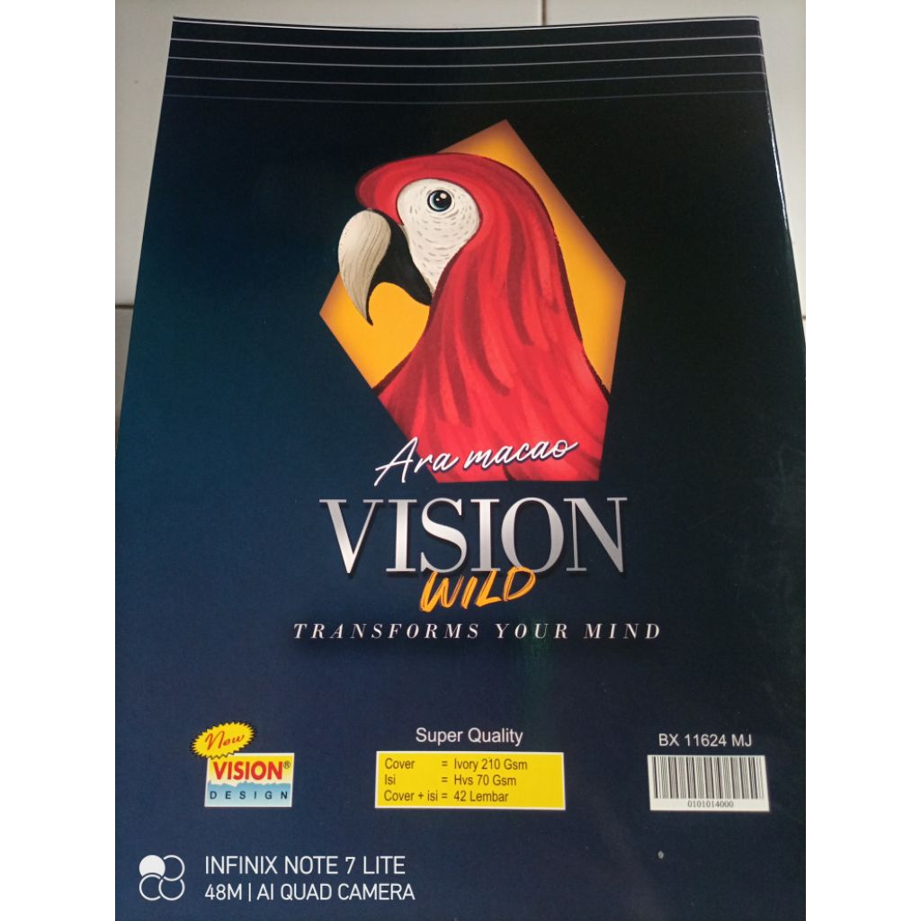 

Buku BOXY Vision murah.1 pak | 6 buju 42 lembar motif animal.
