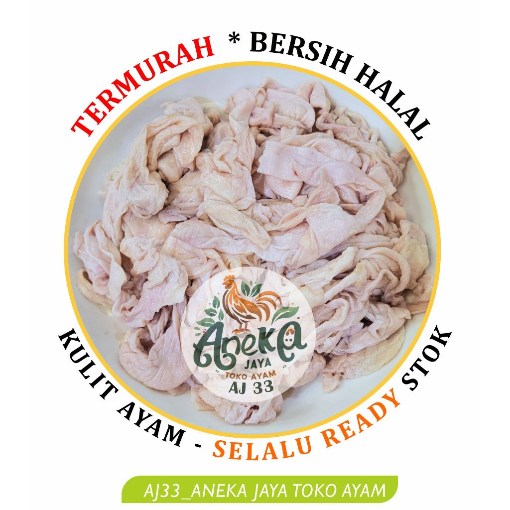 

Kulit Ayam 1 KG - termurah - potongan kecil & random kulit dada