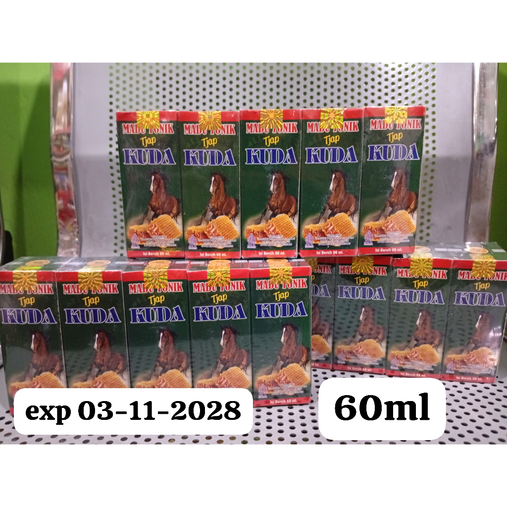 

Madu tonik Tjap kuda ORIGINAL/Asli 5x & 6 x tjap Kuda Kuning 100% ORI 60ml ori