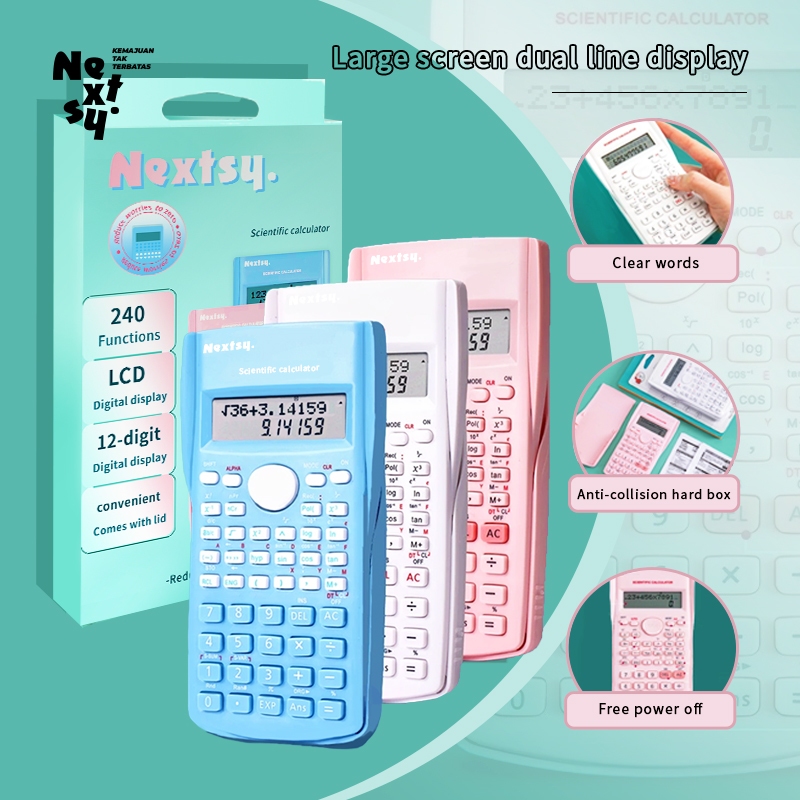 

[READY] Nextsy Kalkulator scientific kalkulator akuntansi 240 Fungsi