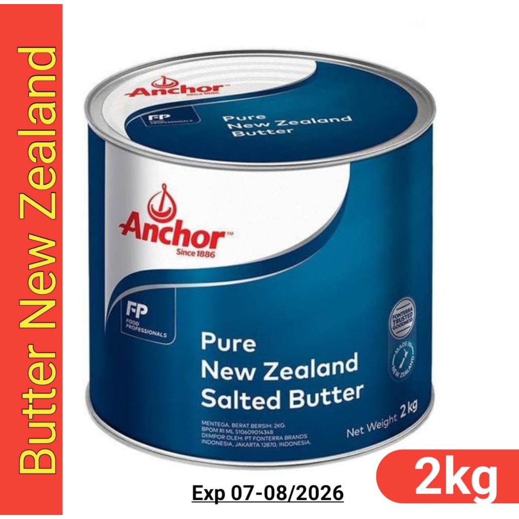 

Anchor Salted Butter 2kg mentega asin New Zealand