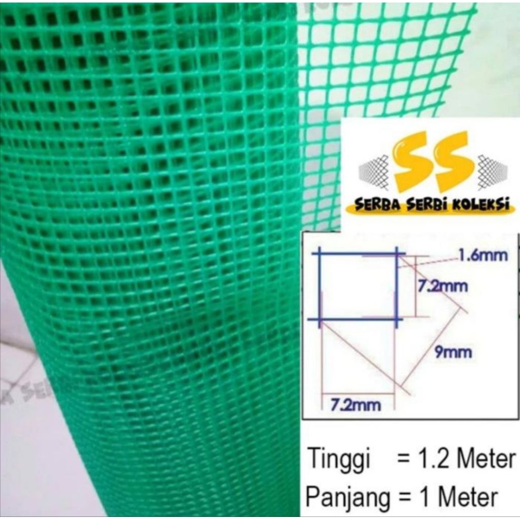 jaring plastik - ram plastik - alas kandang unggas - ram plastik aquarium