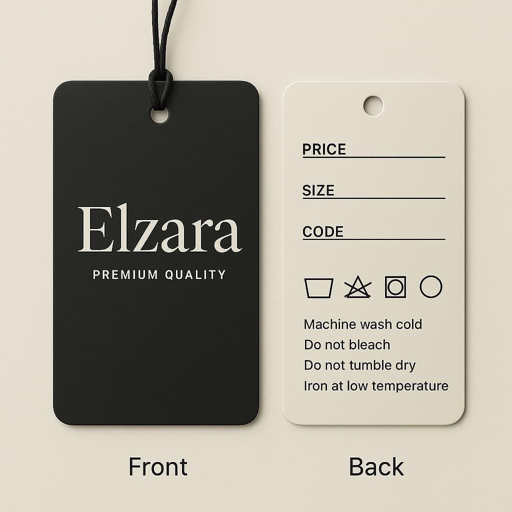 

Cetak Label Gantung Custom 700gsm DOFF - Ivory Tebal + Gratis Dsain!! ECO Friendly TAG LABEL Stylish