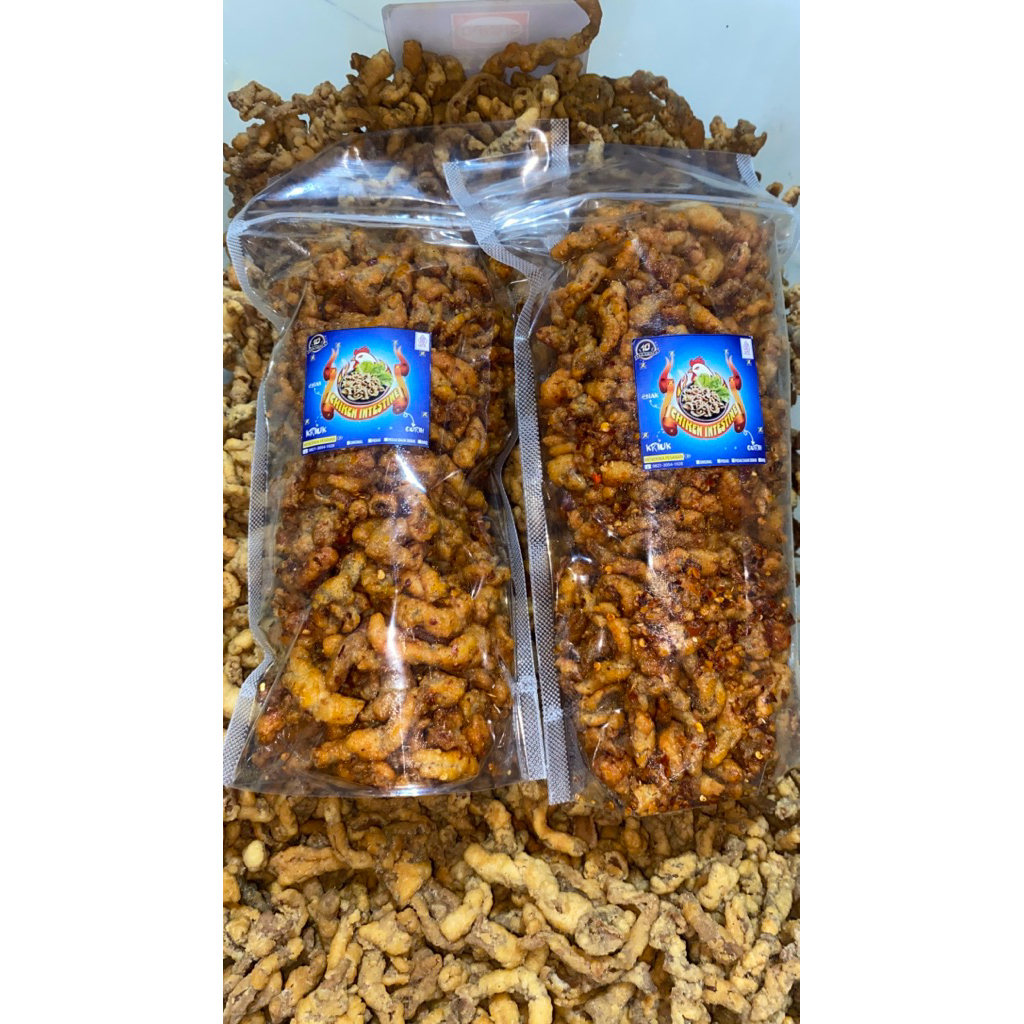 

Usus ayam krispy pedas gurih celamilan usus crispi 115gr-1kg