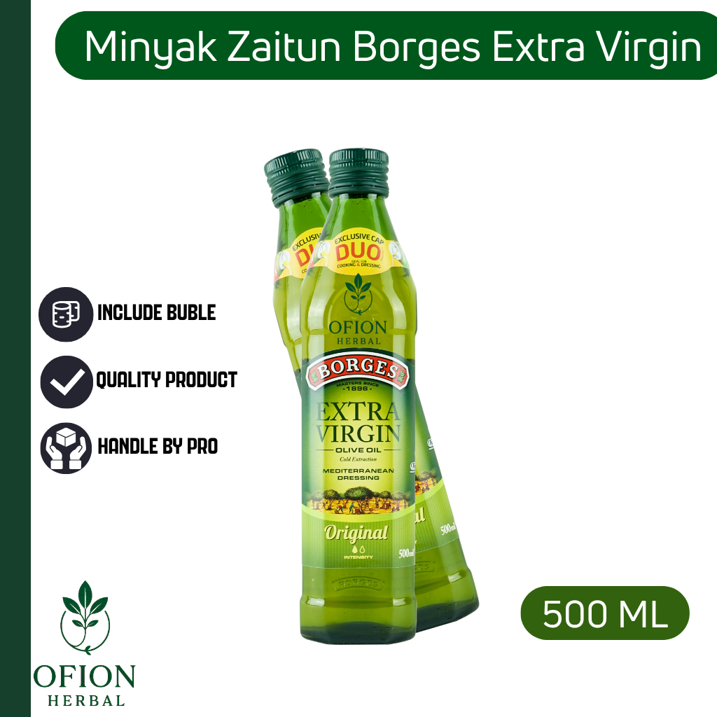 

Minyak Zaitun Borges 500 ml Extra Virgin Olive Oil Berkualitas Original BPOM