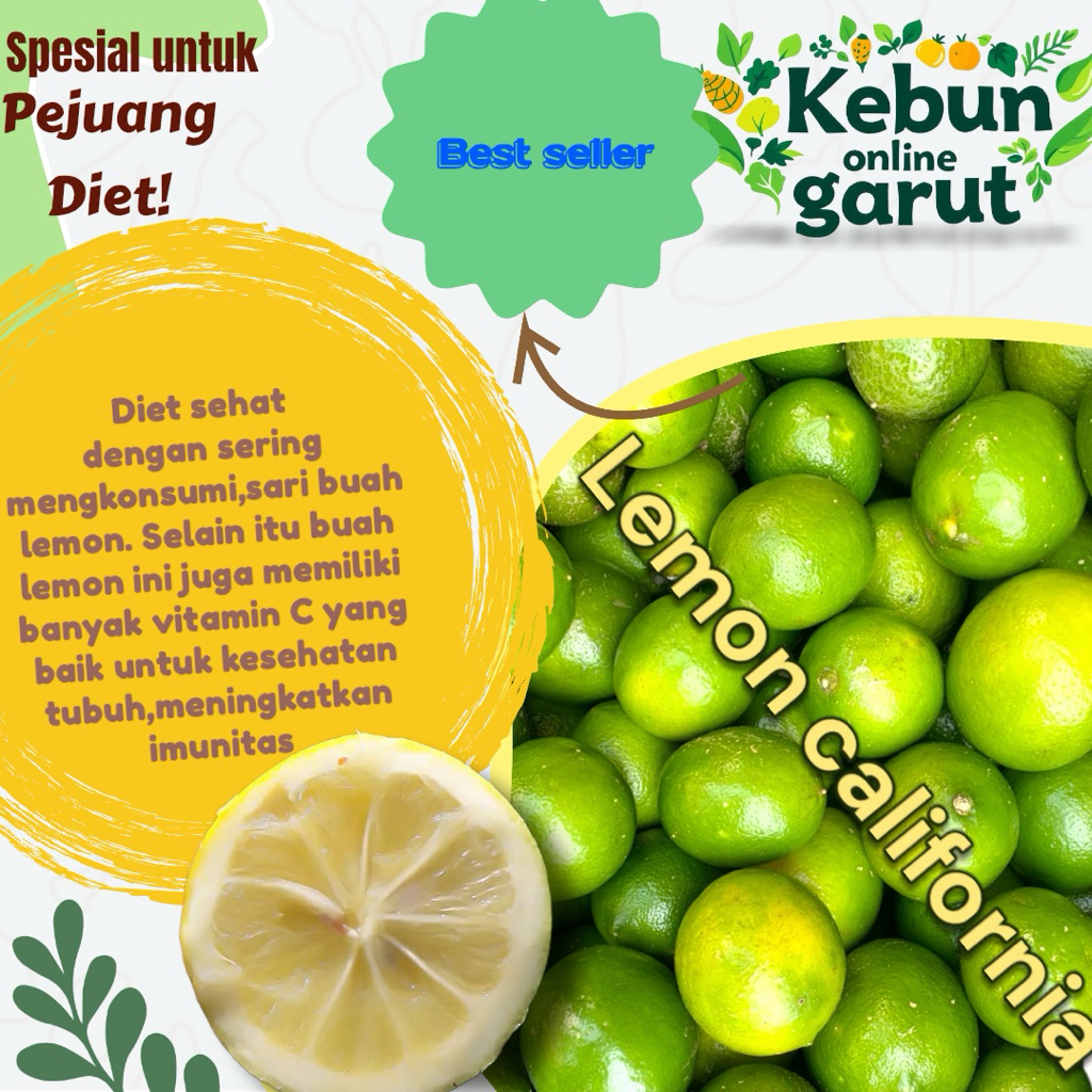 

Lemon california hijau 1kg -segar mantap