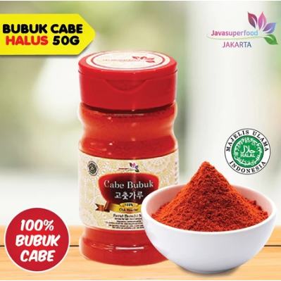 

Bubuk Cabe Halus Korea 50g JAVA SUPER FOOD (BTL) /Chili Powder Korea Soft 50g - Frozen Food Tomohon
