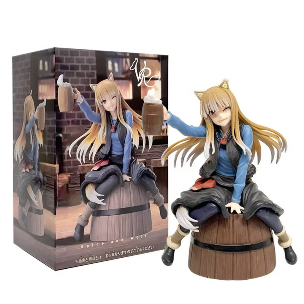 Action Figure Spice & Wolf - holo figure toys waifu - anime figure soice and wolf Holo 20cm