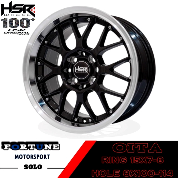 Velg Celong Ring 15 HSR Oita Lebar 7-8 PCD 4X100, 4X114 R15