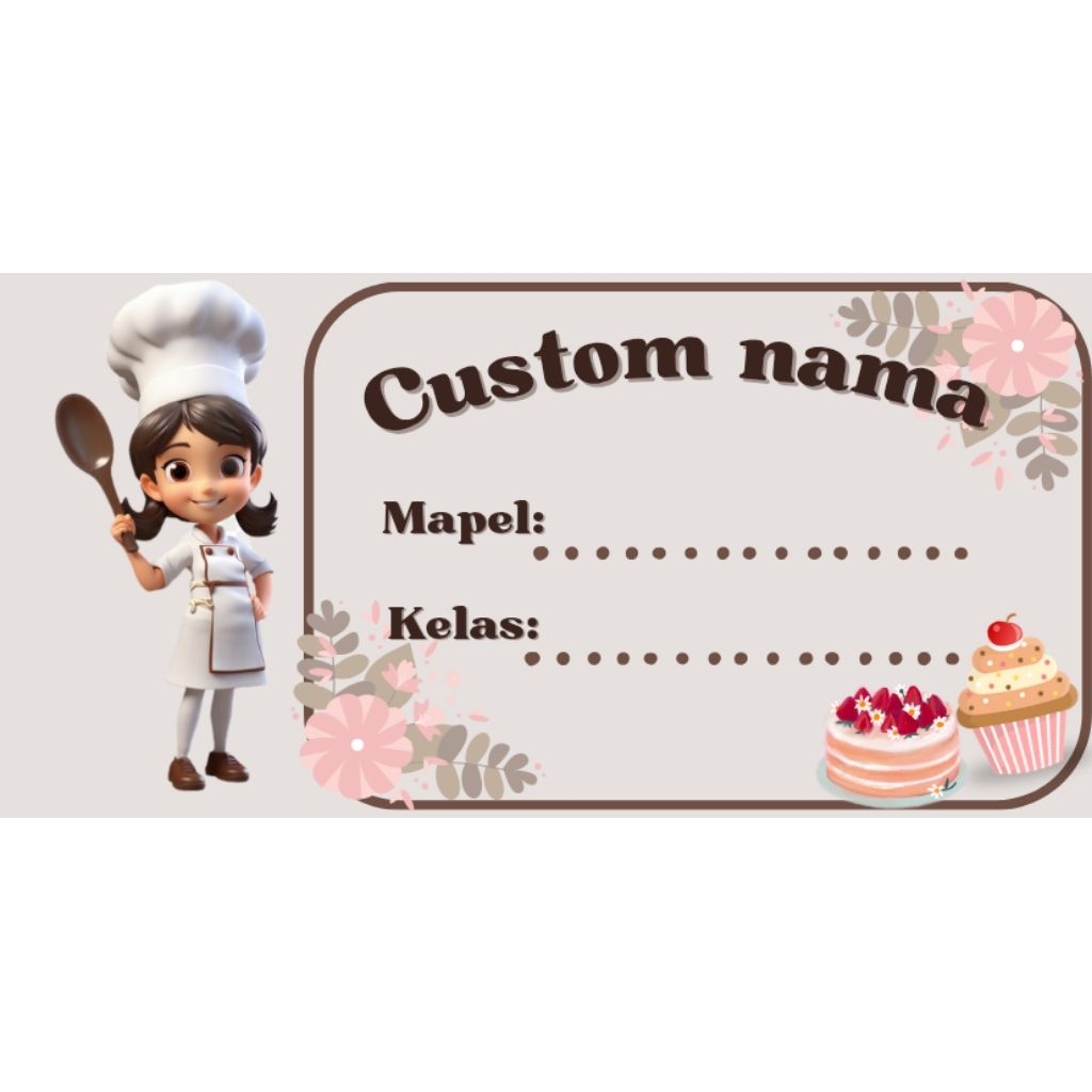 

LABEL NAMA BISA CUSTOM NAMA