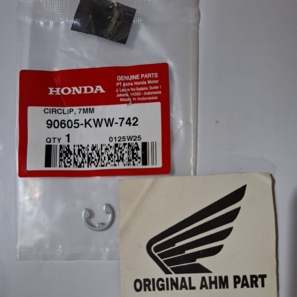 Klip Kampas Ganda Vario PCX ADV Circlip 7mm OriginalAhm 90605-KWW-742