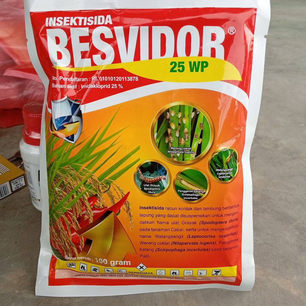 insektisida besvidor 100 gram untuk tanaman padi