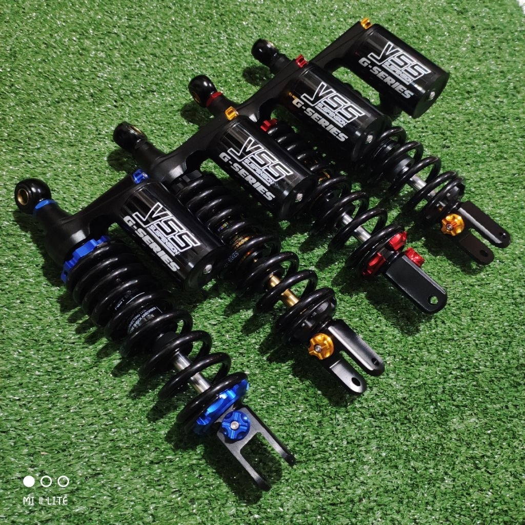 SHOCKBREAKER/SHOCK BELAKANG VARIO 125 VARIO 150 TABUNG MDL COPY YSS BLACK SERIES UKURAN 330MM DAN 31