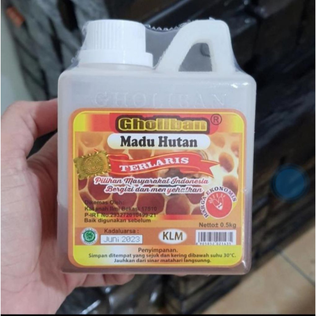 Softcookies_ Madu Hutan Gholiban 500 Gram / Original Asli Kemasan Gholiban