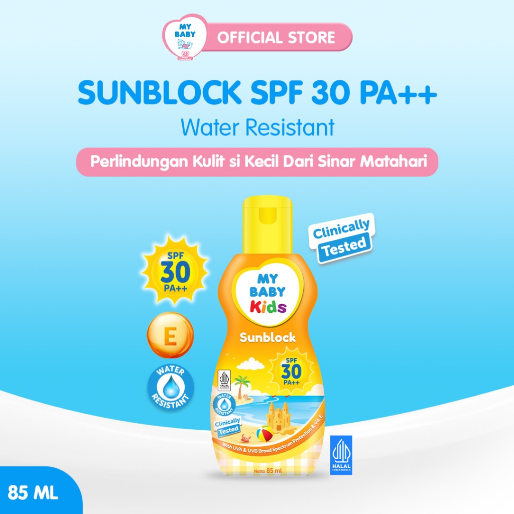 My Baby Kids Sunblock SPF30 85ml | Sunblock Anak