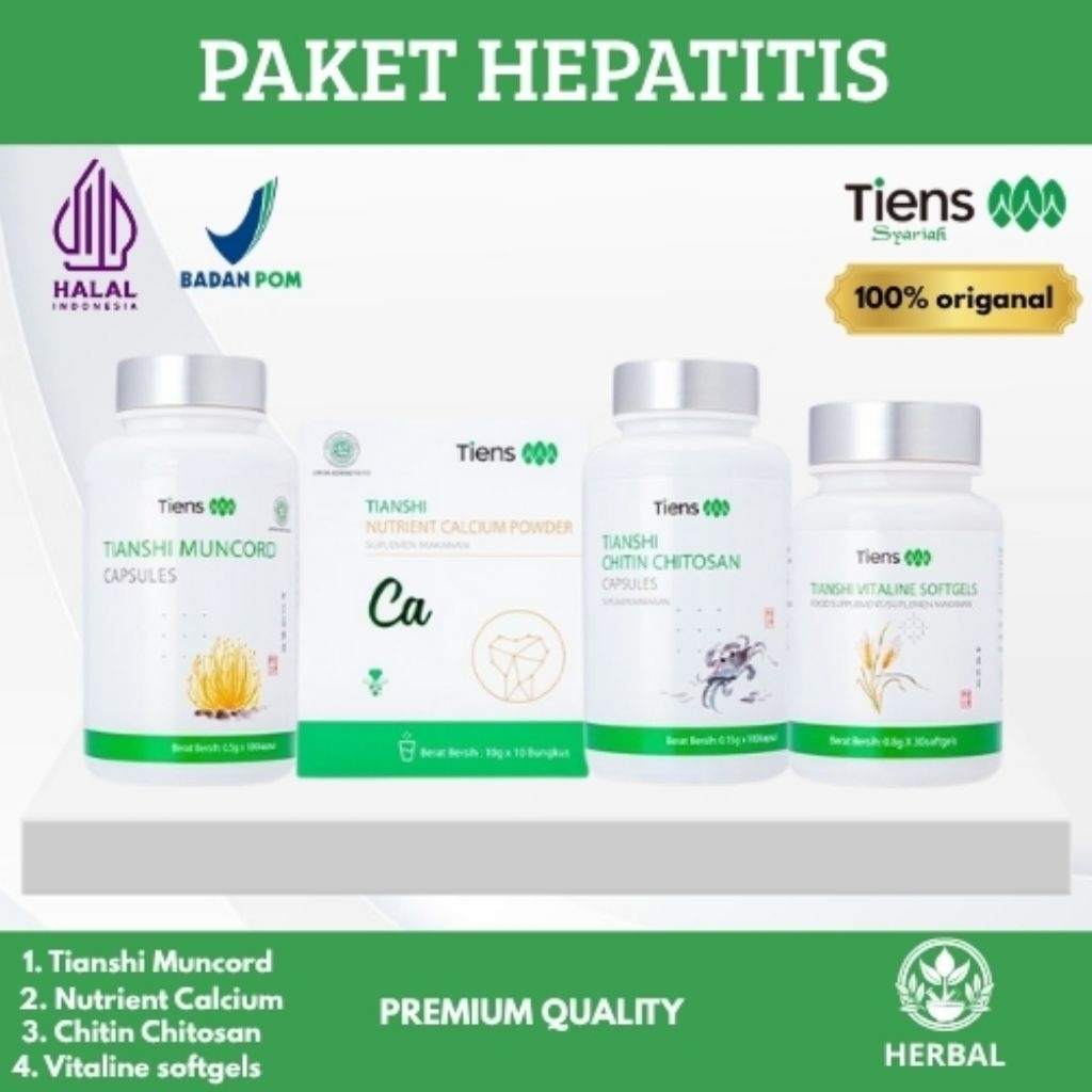 Herbal ChinaTiens Paket HEPATITIS T 4 Produk Full Segel
