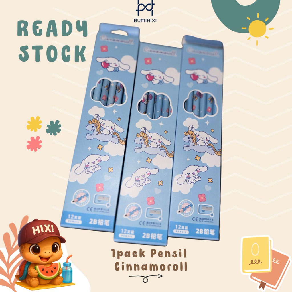 

Ready 1 Lusin Pensil Lucu Kuromi Melody Cinamoroll Hadiah Rautan Pensil Anak Sekolah 2B