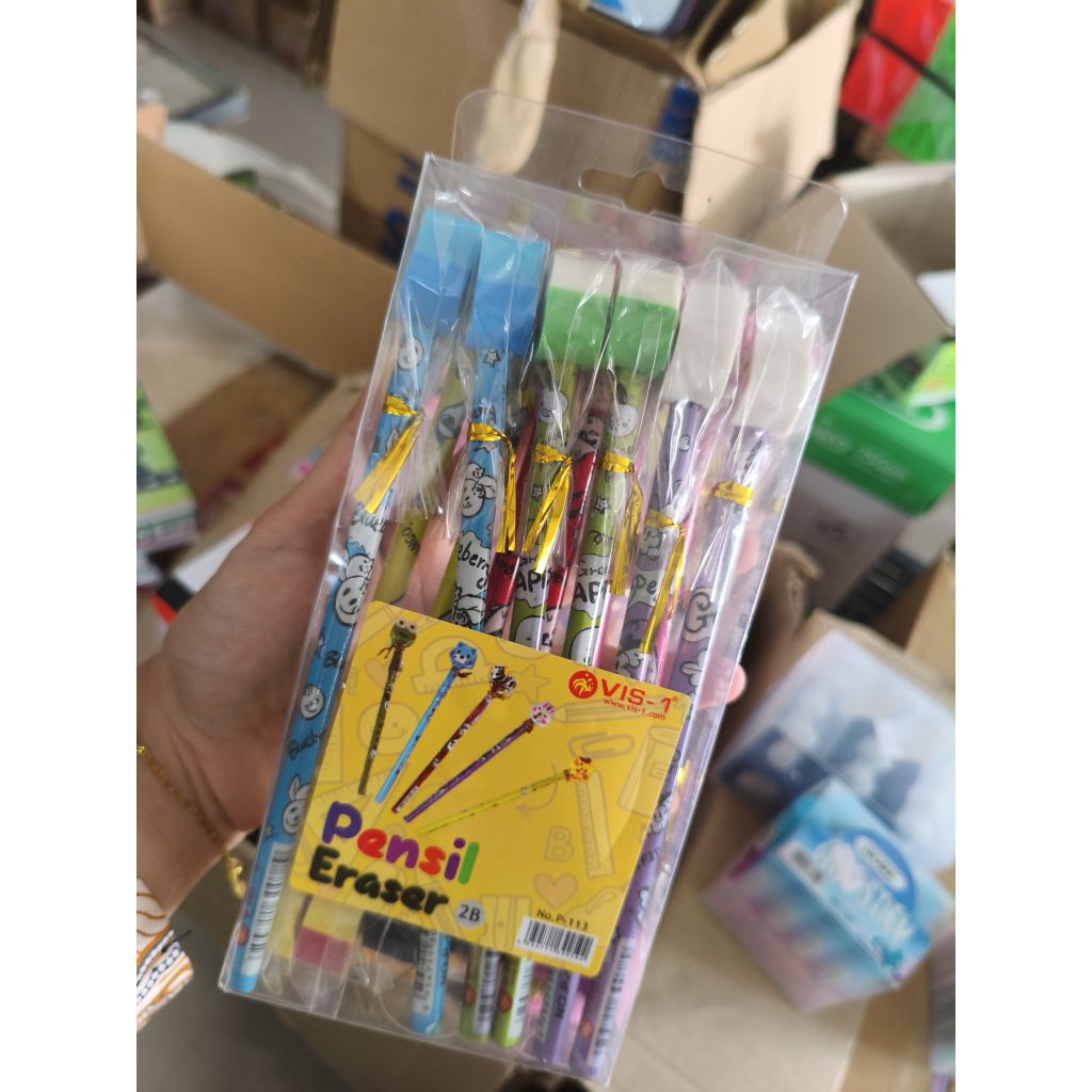 

Pensil dan penghapus 1 pack - ECER boleh