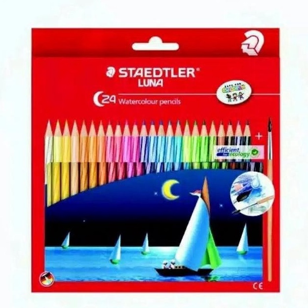 

KODE L74Q Pensil Warna Staedtler Luna Water Color Set 24 Warna