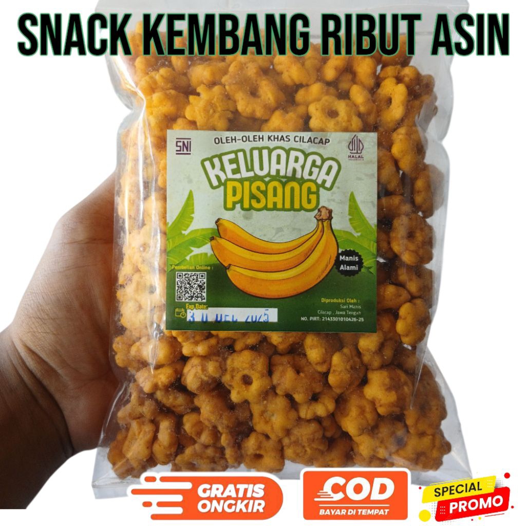 

snack kembang ribut asin pangpang gurih