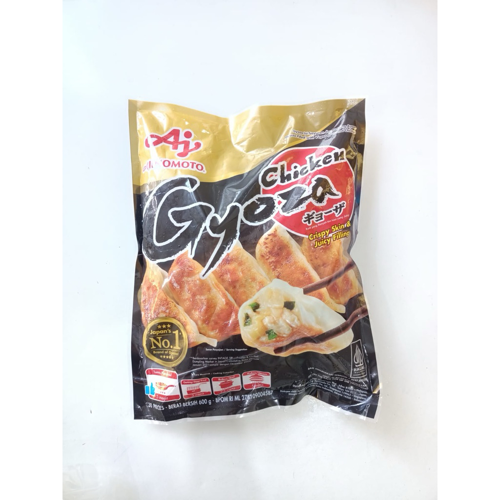 

Japanese Chicken Gyoza Ajinomoto Premium Quality Halal Isi 30 Pcs 600 Gram