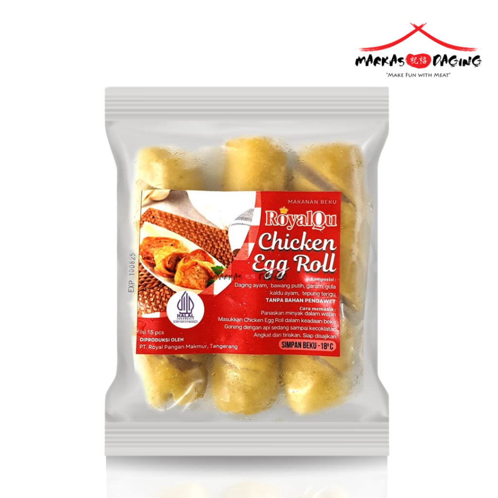 

RoyalQu Chicken Egg Roll isi 15pcs 250gr - Markasdaging