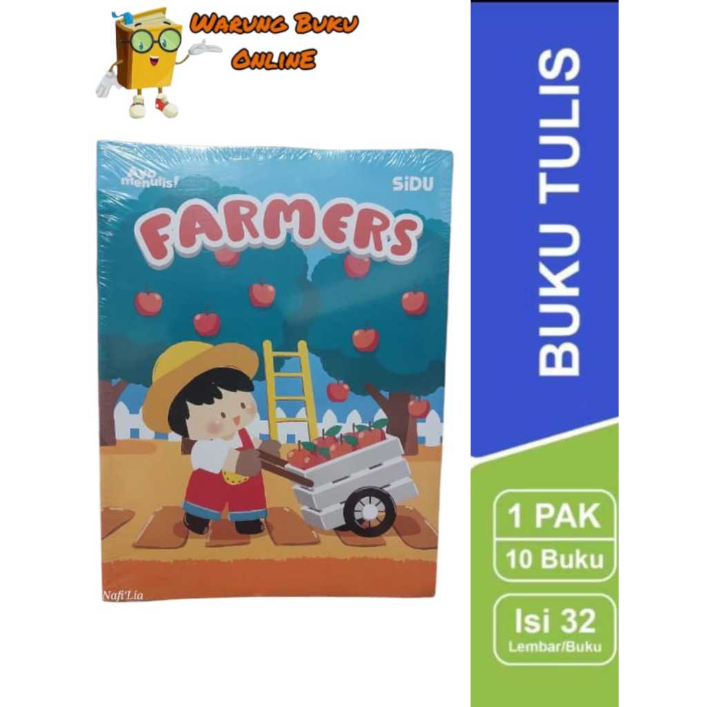 

SIDU BUKU TULIS MOTIF RANDOM 32 LEMBAR - 1 PAK ISI 10 BUKU